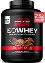 MuscleTech ISO Wei Isolaat Proteïnepoeder, Chocolade - Post Workout Gym Supplement voor Lean Muscle Gain, Body Building Gewicht Gainer & Recovery - 25g Proteïne, BCAA, EAA & 0 Toegevoegde suiker - 5lbs
