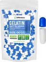 XPRS Nutra Size 00 Empty Capsules - 500 Count Empty Gelatin Capsules - Pills DIY Capsule Filling - Fillable Pill Gel Caps for Do-It-Yourself Supplements (Blue/White)