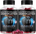 (2 Pack) Dominator Maxx Gummies for Men - Dominator Maxxx Natural Daily Nutrition Support Premium Advanced Formula Multivitamine Pillen voor algemene gezondheid en welzijn, 120 Gummies voor 2 maanden