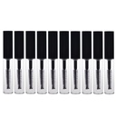 AKOAK 10 Packs 4ml Transparent Reusable Empty Bottle Tube Container Makeup Vials Cosmetic Tool for Eyelash Growth Oil/Mascara with Brush for Home and Travel