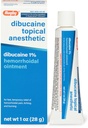 Rugby Dibucaine Topical Anesthetic 1% Hemorrhoid Ointment - Pain Relief Cream for Itching and Burning, Hemorrhoid Treatment, Anti Itch Cream 1 Oz (1 Pack)
