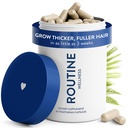 Routine Wellness Hair Growth Supplement - klinisch getest voor dikker, voller haar - vermindert rimpels, fijne lijnen - Glutenvrij, Ideaal voor vrouwen en mannen met dunner haar - 1 fles, 30 dagen levering