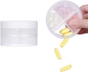 2 lagen pil geval, KIGI dagelijkse pil Organisator met 8 appartementen 1 Dag 4 keer Portable pil Box vitamine Organizer voor reizen(Clear 3.1-2Inch)