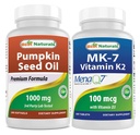 Pompoenzaadolie 1000 mg & vitamine K2 (MK7) met D3