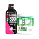 PROSUPPS L-Carnitine 3000 Stimulerende Vrije Liquid Shots (31 Servings, Dragon Fruit) en Thermo Fat Burning Thermogenic Powder (25 Servings, Picy 'Rita) Bundle