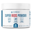 Klinische effecten Super Reds Poeder - Superfood Poeder Antioxidant Drink - Polyfenolen Supplement met Probiotica voor Energie, Immuniteit en Gut Health - 30 porties