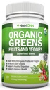 Biologische Super Greens Capsules - Fruit en plantaardige supplementen - 120 Telling - 28 USDA Biologische & Vegan Premium Ingrediënten - Superfood Blend Voor Immune Health, Digestie & Energy - Whole Food Vitaminen