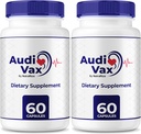 (2 Pack) Audivax - Audi Vax Advanced Max Ear Support, Natural Formula to Promote Inner Ear Health, Audi Vax Maximum Strength for Hearing Health, Official Auditory Pills, Audivax Reviews (120 Capsules)