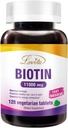 LOVITA Maximum Strength 11,000mcg Biotin: Fast-Dissolving, Vegetarian Tablets - Easily Absorbed, Gluten & Dairy-Free, 128 Vegan-Friendly Tablets