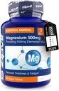 Zipvit Magnesium 500mg | 90 Vegan Tablets | Supports Muscle & Bone Health | Vegan and Vegetarian Formula | 3 Months Supply