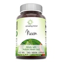 Verbazingwekkend India Neem (Made with Natural Neem Leaf) 500 mg Veggie Capsules Supplement 