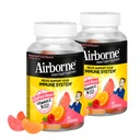 Airborne 750mg Vitamine C Immuun Ondersteuning Supplement Gummies voor volwassenen, Assorted Fruit smaak, Glutenvrij vervaardigd mengen met krachtige antioxidanten Vitaminen A & E, 42 Gummies (2 Pack)