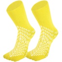 HCS Non-Slip Hospital Socks with Grips for Women & Men (6 Paren) - 360 All-Around Tread Non-Slip Sock, Bejaarden/Senioren - Hospital Grip Socks, Women, Men - Fall Risk Patient Slippers (Geellow, Regular)