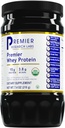 Premier Research Labs Whey Protein - Unflavored Premier Whey Proteine Powder, Organic Whey Protein Concentrate, Keto Friendly, Gemakkelijk Mixes met Dranken, Low Heat Filtered - 7,4 Oz