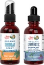 MaryRuth Organics Throat Spray (Unflavored) & Lymfatic Cleanse Drops 