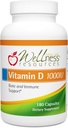 Wellnessbronnen Vitamine D 1000 IE - Sojavrije vitamine D3 (180 Veggie Capsules)
