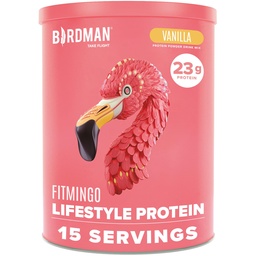 BIRDMAN Fitmingo Vegan Protein Powder with Inositol, Collageen Boosters, Hyaluronic Acid and Vitamins 