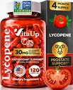 Lycopeen Supplementen voor mannen - USA Made Prostate Supplementen voor mannen met natuurlijke tomaat Extract - Non-GMO Lycopeen Supplement voor prostaat, huid en antioxidant ondersteuning - 120 Tellen