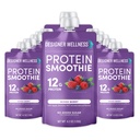 Designer Wellness Protein Smoothie, Real Fruit, 12g Proteïne, Low Carb, Zero Added Sugar, Glutenvrij, Non-GMO, Geen kunstmatige kleuren of smaken, gemengde Berry, 12 Tellen