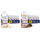 Zorg ervoor dat Max Protein Nutrition Shake met 30g Proteïne, 1g Suiker, Hoge Proteïne Shake, Franse Vanille & Cafe Mocha, Liquid, 11 fl oz (pakket van 12) Bundel