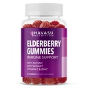 Sambucus Vlierbes Gummies voor volwassenen - Immuun Ondersteuning Supplement met vitamine C en zink - Verbeterde formule voor dagelijkse verdediging - 60 tellen, 1 maand levering, Berry smaak - Handige Wellness