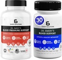 Dr Emery's Blood Pressure Support & Blood Support Capsules Magnesium D3 Kalium CoQ10 B6 B9 B12 Vitaminen Zink Vegan Sugar Free