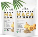 Earth Circle Organics Yellow Maca Root Powder, Natural Superfood, helpt met energie, gewicht, en vrouwenvruchtbaarheid - Vegan - 1 pond (pakket van 2)