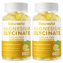 Magnesium Glycinate Gummies 1000mg - Suikervrij Magnesium Kalium Supplement met Vitamine D, B6, CoQ10 voor Kalm Mood & Slaap Ondersteuning - 120 Ananas Gummies -2 Pack