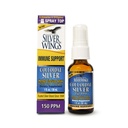 Natuurlijke pad Silver Wings Collective Silver 150ppm (750mcg) w/Echinacea & Oregano Immune Support Supplement - 1 fl.oz Spray