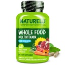 NATURELO Tiener Multivitamine - Whole Food Multivitamine for Teenage Boys - Minerals Supplement for Active Kids - with Plant Extracts - Non-GMO - Vegan & Vegetarian - 60 Capsules