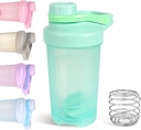 D.Y.A 16oz Shaker Bottle, Leak Proof Sport Shaker Cups voor eiwitshakes, Shaker Bottle voor voorbereiding en reizen te gaan, BPA Gratis & Easy Clean Protein Shaker Bottle, Groen
