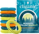 Cliganic 25 Pack Mosquito Afstotende Armbanden voor Volwassenen & Kids - Natuurlijke DEET-Free Bands, individueel verpakt