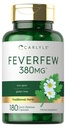 Carlyle Feverfew Capsules 380mg 180 Tellen 