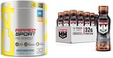 C4 Ripped Sport Pre Workout Powder Arctic Snow Cone & Muscle Milk Pro Advanced Nutrition Protein Shake, Knockout Chocolate, 11,16 Fl Oz (pakket van 12)
