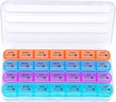 Zoksi Maandelijkse pil Organisator 28 Dag 1 Tijd per dag, Grote 4 weken pil Box Organisator, Stof-Proof Een maand pil geval, Travel Medicine Organizer Maandelijkse, Portable Pillen Container voor Vitaminen en Medicijnen