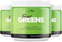 Tonic Greens Powder Vitamin Boost Supplement Official Formula - Natural Green Blend Energy Supplement Extra Strength - BCAA L-Glutamine Vitamin B6, Revolutionary Energy Fix Solution Reviews (3 Pack)