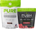 SFH Motivate & Gain workout bundel Pure Wei Chocolade Proteïne en Push pre-workout poeder