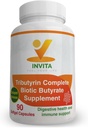 INVITA Tributyrine Complete Butyre Supplement (550mg) - Digestiesupplement voor mannen en vrouwen - Immuun Support Capsules - Probiotica Capsules for Digestief Health - Gut Support Supplement