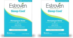 Estroven slaapkoel voor menopauze verlichting, 30 Ct, slaapondersteuning supplement met klinisch bewezen ingrediënten om Menopauze symptomen plus nachtkleding en Hot Flash verlichting, geneesmiddelvrije en glutenvrije