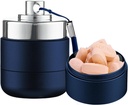 Metal Travel pil Organizer, Portable Waterproof Daily Pill Box PM, Large Aluminium Pill Case Container 2 keer een dag Vitamine Organisator, Dagelijkse Geneeskunde Organisator voor Vitamine, Visolie, Supplement
