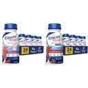 Zorg ervoor dat Plus Voeding Schudden met 16 Gram Proteïne en Zorg ervoor dat Plus Voeding Schudden met vezels, 16 Gram Proteïne, Maaltijd Vervangingsvloeistof, Melkchocolade, glutenvrij, 8 Fl Oz (verpakking van 24)