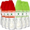 Aloë vera sap (Grape & Apple) Aloë vera drank met grotere brokken pure aloë pulp (12 Packs) Plantensap geweldig voor hydratatie en bevat grote aloë pulp. Aloë vera sap is gezond