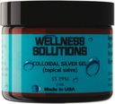 Colloidal Silver Gel - Wellness Solutions - Topical Gel - Vegan & Gluten Free - 2 oz..-L8