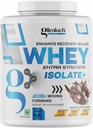 GLIMLACH Wei Extra sterkte isolaat + eiwitpoeder voor spierondersteuning en herstel, vegetarisch - primaire bron Wei isolaat (4.4LBS, chocolade)
