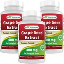 Best Naturals Grape Seed Extract 400 mg 60 Vcaps (60 Count (pack van 3))