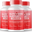 Glycogen Support Capsules, Advanced Formula Support Supplement, Alle Natuurlijke Formule Pillen om gezond niveau te behouden, algemene wellness - Maximale sterkte, Glycogen Ondersteuning Pillen Reviews (3 Pack)