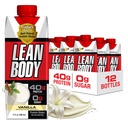 Lean Body Ready-to-Drink Vanille Proteïne Shake, 40g Proteïne, Wei Blend, 0 Suiker, Glutenvrij, 22 Vitaminen en Mineralen, 17 Fl Oz (verpakking van 12) LABRADA