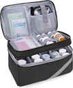 Trunab Medicine Storage and Organizer Bag Lege, Pill Bottle Organizer met Portable Small Pouch, Home EHBO Box voor Emergency Medicatie, Supplementen of Medische Kits (Alleen Bag)(Patent Design)