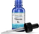 Vitamine K1 Liquid Drops - Made in USA - Natural High Potency Phyllochinon for Men, Women, Children, & Newborns Great for Dark Undereye Circles - Bulk sizes Ook beschikbaar