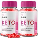 rize labs - Refit Keto ACV Gummies voor geavanceerde gewichtsverlies met Apple Cider Vinegar, supplement, helpt bij het verminderen van buikvet, voor extra sterkte (120 Gummies)